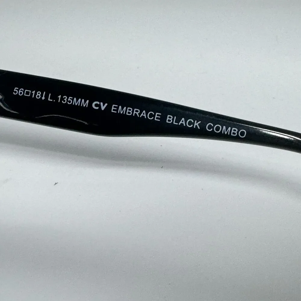 BCBGMAXAZRIA Embrace Black Combo Sunglasses Frame 53-18-130mm‎ H13537